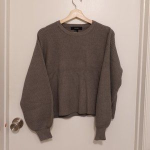 Forever 21 bishop sleeve sweater
